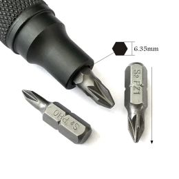 Magnetic 6.35MM Screwdriver Handle Portable Comfortable Bearing Screw Drive 1/4 Bit Holder Hand Tool