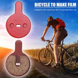 4/2 Pairs Disc Brake Pads for BB8 NOVELA YINXING BOLIDS FOREVIR Resin Semi Metallic Brake Pads Bicycle Bike Repair Parts Red