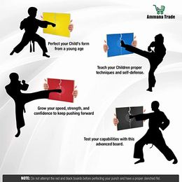 1/3pc Reusable Break Board Taekwondo Wesing Martial Arts TrainTaekwondo Rebreakable Training Performance Boxing Karate