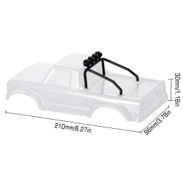 INJORA F150 Clear Body Shell with Roll Cage for 1/24 RC Crawler Car Axial SCX24 Upgrade Parts