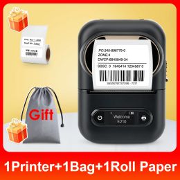 Printers Labelwell Portable E210 Sticker Printer Mini Wireless Bluetooth Thermal Label Printer DIY Self Adhesive Label Tape Fast Printing