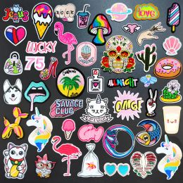 Love 75 Omg DIY Badge Embroidery Patch Applique Clothes Ironing Clothing Sewing Supplies Decorative Badges Bird Cat