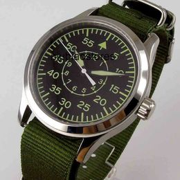 42mm Luxury Watch Sterile Dial Watch Sapphire Glass Military Men Automatic Luxury Brand Sport Design Mechanical Mens Waterproof Wristwatches Designer