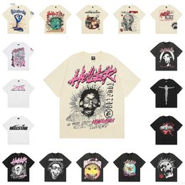 Hellstar Shirt Mens T-Shirts Short Sleeve Tee Men Women High Quality Streetwear Hip Hop Fashion T Shirt Hell Star Short Best 63