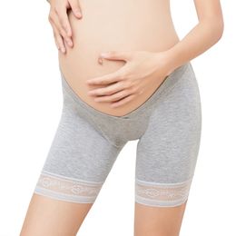 Pregnant Women Underwear U-shaped Low Waist Belly Support Maternity Shorts Floral Lace Panties Pregnancy Women Briefs Capris