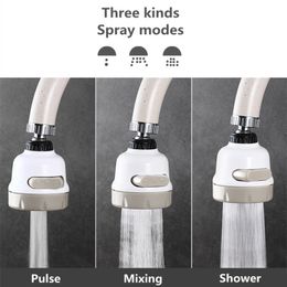 720 Degree Brass Rotatable Tap Aerator Universal Splash Filter Saving Faucet Sprayer Head Bathroom Filter Bubbler 2 Water Mode