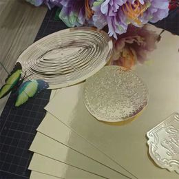 Single -sided Bright Silver Matte Silver Laser Silver Gold Matte Gold Rose Gold Cut Paper for Cutting Dies Matte Foil Card Gift