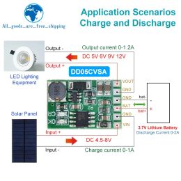 3.7V 4.2V Charger 5V 6V 9V 12V Discharger Board DC DC Converter Boost Module For Diy Solar Mobile Power Charger Lithium Battery