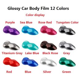 2pcs 50*150cm Glossy Car Body Film Beautiful Purple Red Blue Grey Scratches Cover PVC Interior Vinyl Wrap Styling Stickers