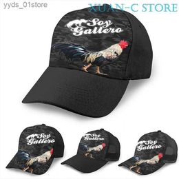 Ball Caps SOY GALLERO Basketball C Mens Fashion Full Print Black Unisex Adult Hat L46