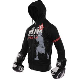 VSZAP Thai MMA Sweatshirts Men Coat Sports Wear Men's Hoodie Long Sleeve Mens Hoodies Plus Size Polyester Printing Streetwear