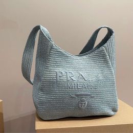 Handbag Designer 50% Discount on Hot Brand Women's Bags Embroidered Single Shoulder Bag Underarm Tote Casual Large Capacity Bucket