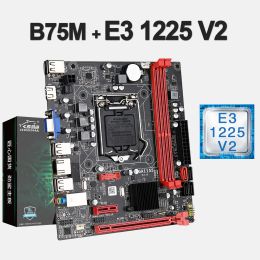 Motherboards B75M Motherboard lga 1155 Motherboards processor and memory kit motherboard cpu combo E3 1225V2 16GBKit=2 x 8GB DDR3 1600 Memory