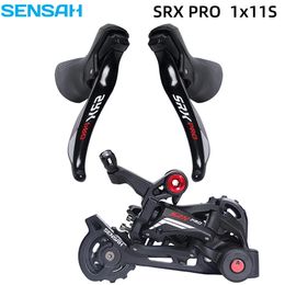 SENSAH SRX PRO 11 Speed Road Bike Shifter Lever Rear Derailleur Groupset Gravel Bike 1x11 Groupset CX Bicycle 11 Speed Shifter