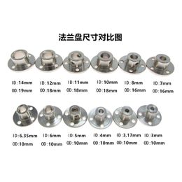 3/3.17/4/5/6/7/8/10/11/12/14mmmm Rigid Flange Coupling Motor Guide Shaft Coupler Motor Connector Shaft Axis Bearing Fittings