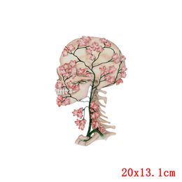 Heart Brain Lung Iron-On Transfers Vinyl Heat Transfer Ironing Sticker T-Shirt Thermal Patches For Clothing Ironing Washable DIY