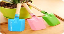 Mini Gardening Shovel Colorful Metal Small Shovel Garden Spade Hardware Tools Digging Garden Tools Kids Spade Tool HWE46256109059