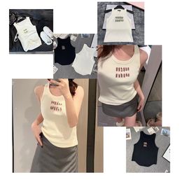 luxury tank top womens fashion designer shoulder back heart casual summer daily wear with breathable sleeveless backless shirt sexy halter tops party embroidered