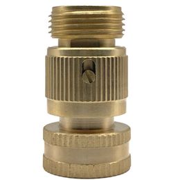 Garden Hose Quick Connect Brass Quick Connector Fitting 3/4 Inch Accessories J2Y