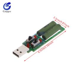 USB resistor dc electronic load With switch adjustable current 5V 1A/2A/3A battery capacity voltage discharge resistance tester