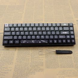 Accessories Gradient Black grey Space keycaps Cherry Profile DYESUB PBT for 68/75/82/84/87/98/100/104/108 mx switch Mechanical keyboard