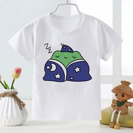 2021 New Product Frog Girls T-shirt Funny Graphic Summer Casual Kids Clothes Cute Print Boys T Shirt Short Sleeve,YKP044