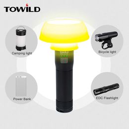 TOWILD BC02-700C Professional 700 Lumens Bike Front Light Rainproof USB rechargeable Bicycle light led flashlight camp light