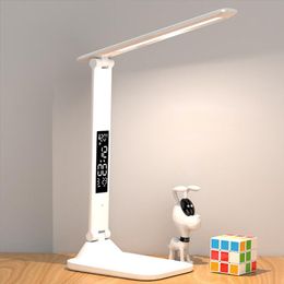 Lampada da scrivania Lettura Light Multi-Shade Eye Protection braccio swing per bambini moderni e adolescenti USB alimentato per la camera da letto Studio Studio Office ABS