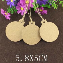 200Pcs/Lot Bomb Strawberry Shaped Hanging Kraft Paper Tags Label Note Price Specially Tags For Egg Tart Bags Adorn With Strings