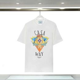 Tshirts Casablanc Fashion Summer Pattern Classic Breathable T-shirt for Man Designer Sweat Shirt TShirts