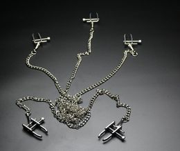 Heavy Stainless Steel Nipple Clamps Metal Breast Labia Clips Bondage Slave Restraint Sex Products Fetish Adult Games For Women Men7624206