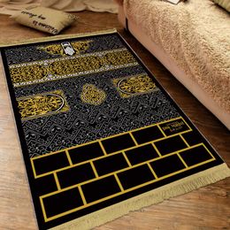 Arabic Muslim Style Prayer Area Rugs Living Room Bedroom Decor Soft Islamic Carpet With Tassels Qibla Turkish Prayer Door Mat