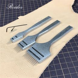 RCIDOS Interchangeable Round Hole Puncher,Manual Stitching hole Punching tools,Combined Stitch hole cutter,Dis 3/3.38/3.85/4mm