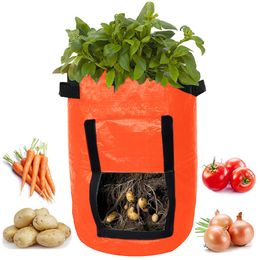 New Home DIY Potato Grow Planter PE Cloth Planting Container Bag Thicken Garden Growing Pot Growing Bag M04#35