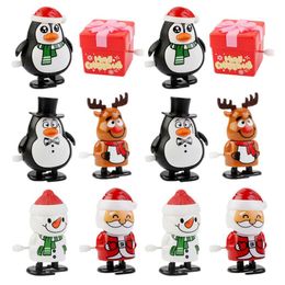 Christmas Santa Claus Reindeer Snowman Wind Up Toys Christmas Advent Calendar For Christmas Party Gift Bag Filling