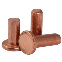 M2.5 2.5mm Countersunk Flat Head Solid Copper Rivet Nut Insert nuts