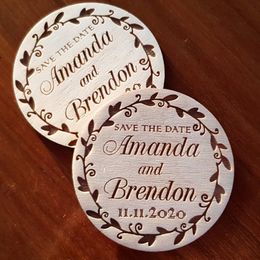 Wedding Save The Date Personalised Wood Save The Date Memory Wooden Rustic Save The Date Magnet Customised Wedding Invitation