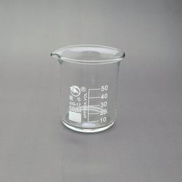 4pcs/lot Lab 25ml To 500ml High Borosilicate Glass Beaker Glass Beakers Measuring Chemistry Laboratory Equipment