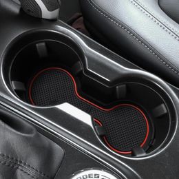 ZUNDUO Car Gate Slot Mat for Ford BRONCO 2021 2022 (2 door) (4 door) Anti-Slip Slot Mats Accessories Rubber Cup Holders