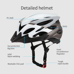 Bicycle Helmet MTB Ride LED Lights Racing Road Bike Helmet Men Women Outdoor Sports Cycling Helmets Casco Bicicleta Safety Cap