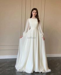 Urban Sexy Dresses Fashion Elegant Lantern Sleeve O-Neck Sexy Large Swing Long Dress Lady Club Party Ball Gown White Pearl Yarn Wedding Dresses 240410