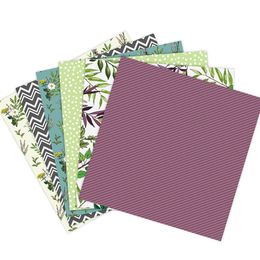 24PCS/Set Arts Crafts Paper Craft DIY Photo Album Scrapbook Account Card Making Background Paper Single-Sided Pattern Paper