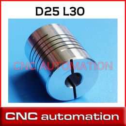 5PCS CNC Motor Ball Screw Flexible Couplings Shaft Coupler 5 6 6.35 8 10 12.7 1/2", 1/4" Inch .25 D25 L30