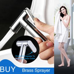 Soild Brass Handheld Shattaf Toilet Bidet Shower High Pressure Anal Shower Bidet Toilet Spray Gun Shower