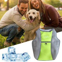 Dog Apparel Cooling Vest With Breathable Mesh Quick Release Pet Clothes Cool Evaporative Reflective Jacket Strip Design Supplies