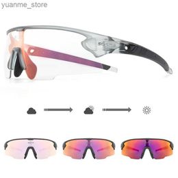 Outdoor Eyewear Photochromic 2024 Men Women Cycling Sunglasses Fishing Sport Eye Glasses Road Bike Goggles Bicycle Motocross Shades Eyewear Y240410