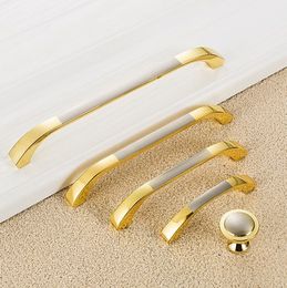 Cabinet Drawer Door Pull Handle Knob Zinc Metal Black Gold Silver Home Kitchen Closet Wardrobe Cupboard Furniture Hardware