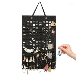 Storage Bags Earring Organiser Bag Wall Mounted Shelf Jewellery Hanger Multifunctional Earrings Eardrop Display Holder Dustproof Supply