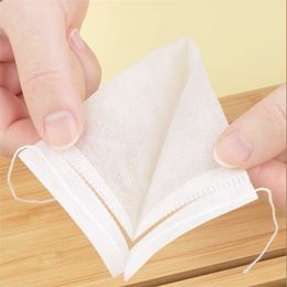 500pc Food Grade Non-Woven Filter Bag Drawstring Sealed Packaging Bag For Tea Bag Spice Traditional Chinese Medicine Filter Mesh