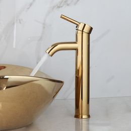 ZAPPO Luxury Golden Finished Bathroom Ceramic Lavatory SinkBath Combine Mixer Washbasin Vessel Sink Faucets Set W/ Pop Drain